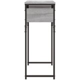  Konzolni stol s policama siva boja hrasta 75x30x75 cm drveni | shoptok.hr