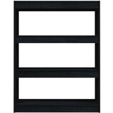 Ormarić za knjige / sobna pregrada crni 100x30x103 cm borovina | shoptok.hr