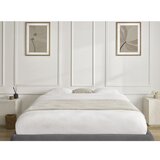 Bobochic Paris Temno siva oblazinjena zakonska postelja s prostorom za shranjevanje/brez vzglavja z letvenim dnom 180x200 cm Inera – | Shoptok.si