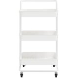  Kuhinjska kolica s 3 razine bijela 42x35x85 cm željezo i ABS | Eponuda.com
