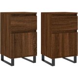  Komode 2 kom smeđa boja hrasta 40x35x70 cm konstruirano drvo | Eponuda.com