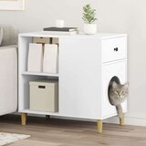  Mačja hiša Bela 72 x 42.5 x 70 cm Konstruiran les, (5000111178) | Shoptok.si