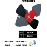 WALLXPERT dekorativni metalni zidni sat asr 3 multicolor | ePonuda.com