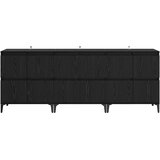  Komode 3 kom. Crni hrast 60 x 35 x 70 cm Konstruirano drvo | shoptok.hr
