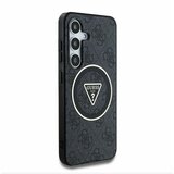 Guess IML 4G Glitter and Triangle Logo MagSafe Zadní Kryt pro Samsung Galaxy S25+ Black Ovitek za telefon Vijolična | Shoptok.si
