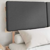  Krevetni okvir s tapiciranim uzglavljem Tamno siva 160 x 200 cm | shoptok.hr