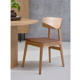 Unique Furniture Konjak smeđa/u prirodnoj boji blagovaonska stolica od umjetne kože Livo – | shoptok.hr