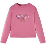 vidaXL Otroška majica z dolgimi rokavi malina 128 | Shoptok.si