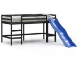  The Living Store Otroški pograd s toboganom črn 90x190 cm trdna borovina - Otroški Pograd, (21453954) | Shoptok.si