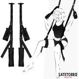 LATETOBED BDSM Line Door Jam Sling Black Cene