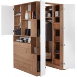 Modern Living Kotna Omara Box, Bela, Barva Hrasta | Shoptok.si