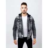 Glano Man Denim Jacket - dark gray Cijene