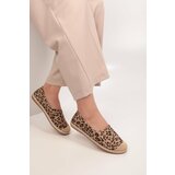 Shoeberry Women's Yurry Leopard Linen Espadrille cene