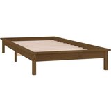  Okvir kreveta boja meda 100 x 200 cm od masivnog drva | shoptok.hr