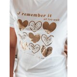 DStreet T-shirt damski w serca LOVETIK biały | Shoptok.si