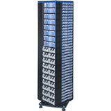 eurokraft pro Vrtljivo stojalo VARIOPLUS PRO, VxŠxG 1870 x 445 x 445 mm, 282 predalov, 212 ločilnih nastavkov | Shoptok.si