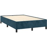  s oprugama i madracem tamnoplavi 120 x 190 cm baršun | shoptok.hr