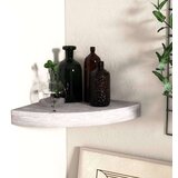 vidaXL Kutna zidna polica siva boja betona 25 x 25 x 3 8 cm MDF Cijene