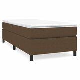 Maison Chic Box spring postelja - Vzmetna postelja z vzmetnico temno rjava 100x200 cm blago SL19056, (21894070) Cene