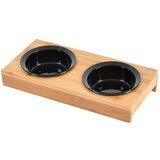 Love Story Bambusov komplet posod s podstavkom za pse ø 12 cm – | Shoptok.si