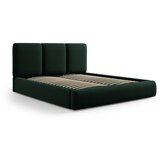 Mazzini Beds Tamno zeleni baršunasti tapecirani bračni krevet s prostorom za odlaganje s podnicom 160x200 cm Brody – | shoptok.hr
