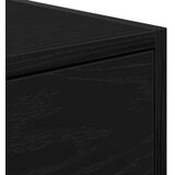 vidaXL TV kabinet Črn Inženirski les 100 x 31 x 25.5 cm Gladko drsenje | Shoptok.si