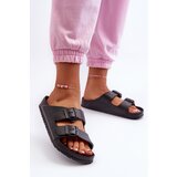 EVENTO PE1 Women's Foam Flip-Flops with Buckles Black Luciene | ePonuda.com