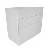 Hanah home Komoda Lines 90x81,6x45cm , Bijela | Eponuda.ba