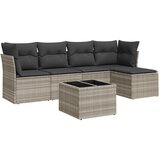 Maison Chic Seti vrtnega pohištva - Vrtna garnitura - Vrtni pohištvo set 6-delna z blazinami siv poli ratan, (21808084) | Shoptok.si