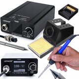 Rosfix T12+ Spajkalna Postaja – Digitalna, 75 W, 60–500°C | LCD, ESD Varna, Grot T12-B, 2 Držala Za Spajkalnik, (5000356518) Cene