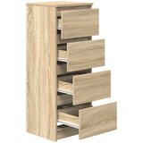 vidaXL Komoda sonoma hrast 37,5x35x99 cm inženirski les | Shoptok.si