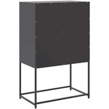  Komoda crna 68,5 x 38,5 x 107 cm čelična | shoptok.hr