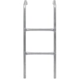  Lestev za trampolin z 2 stopnicama jeklo srebrna 72 cm, (20989581) | Shoptok.si