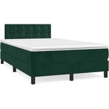  box spring s madracem tamnozeleni 120x190 cm baršunasti | shoptok.hr
