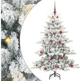  Umjetno božićno drvce s nogom Bijelo 150 cm PVC i čelik | shoptok.hr