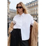 TRENDYOLMILLA ženska košulja TWOSS22GO0669, ecru | Eponuda.com