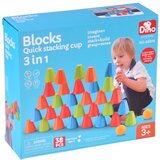 FAST CUPS igra spretnosti Trokutasti blokovi + loptice 38 dijelova ZA5811 Slike