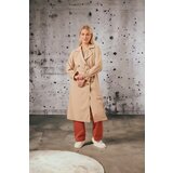 HAKKE Shawl Collar Sleeve Elastic Trench | Shoptok.si