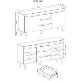 Molarem Home Komoda NORDI NKSZ160 | shoptok.hr