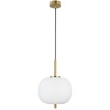 Nova Luce Bijela/mjedena staklena viseća svjetiljka ø 30 cm Lato – | shoptok.hr