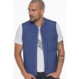 Dewberry Y8611 MEN'S VEST-BLUE Cene