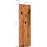  Zidne vješalice za kapute 2 kom 36x3x110 cm od bagremovog drva | shoptok.hr