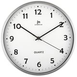 Lowell stenska ura 30 cm, 14968B, okrogla, bela, aluminij, steklo | Shoptok.si
