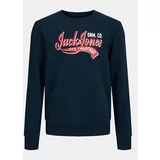 Jack & Jones Jopa Logo 12249309 Mornarsko modra Standard Fit