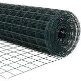 vidaXL Euro Fence z 5 U stebrički Zelena 1x10 m Jeklo | Shoptok.si