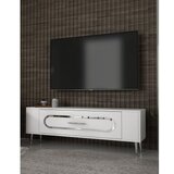 Hanah home tv polica Retrop3 white silver cene