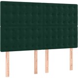  Krevet s oprugama i madracem tamnozeleni 140x190 cm baršunasti | shoptok.hr