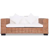 Maison Chic Dvosed kavč - Sofa - Kanape kavč - Sofa - Kanape iz naravnega ratana, (21726514) | Shoptok.si