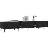 TV ormarić crni 150 x 36 x 30 cm od konstruiranog drva | Eponuda.com
