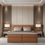 Boxxx POSTELJA Z VZMETNICO 160 cm x 200 cm , tekstil opečnato rjava | Shoptok.si